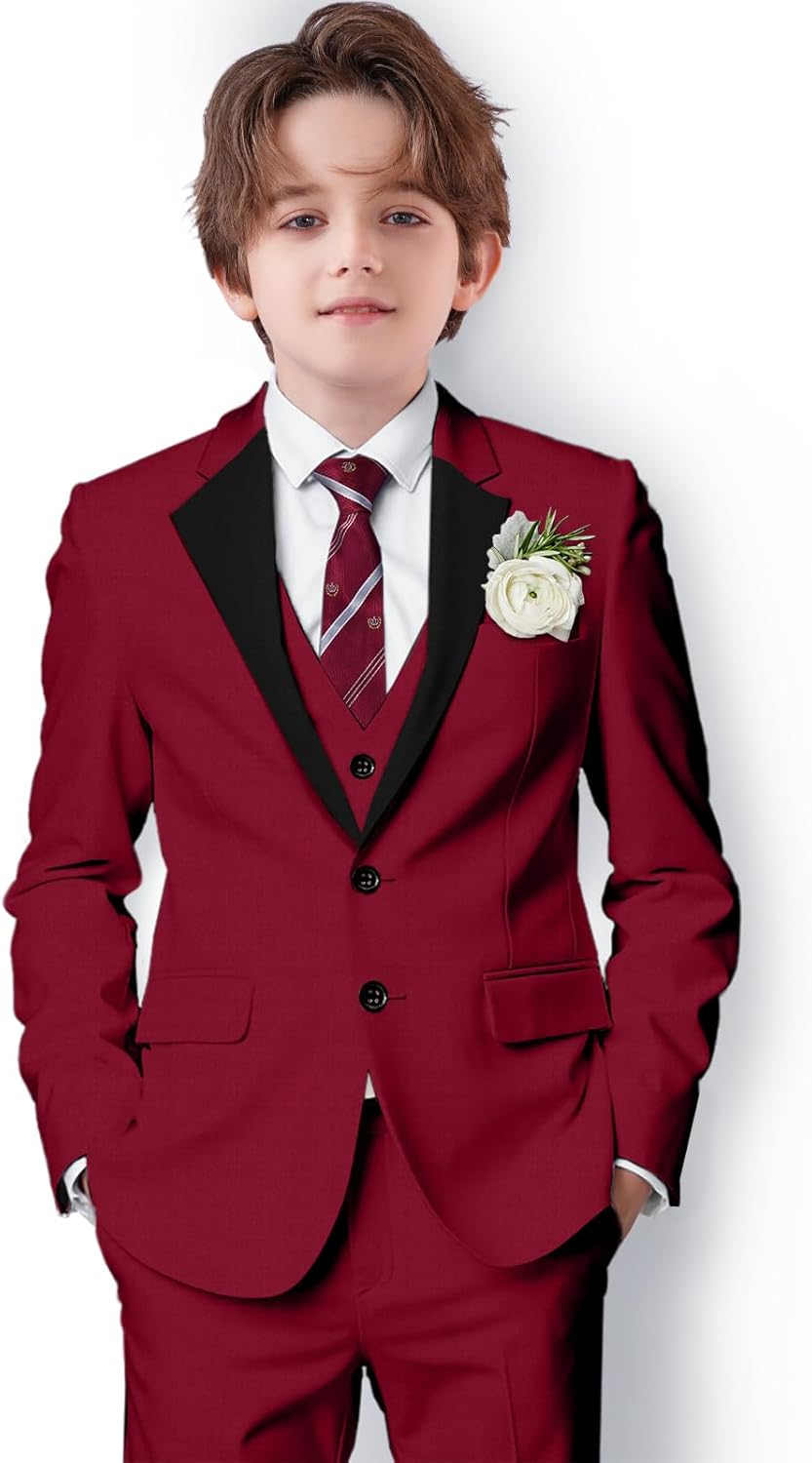 Boys Suit Formal Slim Fit Kids Suit for Weddings and Events