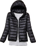 Down Jacket Women with Hood - Warm Lightweight Long Puffer Coat