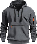 Review Vintage Tactical Quarter Zip Hoodie