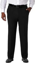 Haggar Cool 18 Pro Classic Fit Flat Front Pant - Comfortable All-Day