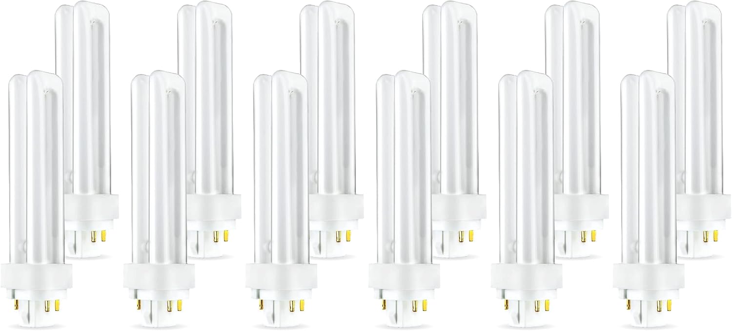 PLC-13W 841 Compact Fluorescent Light Bulb - 12 Pack Energy Saver