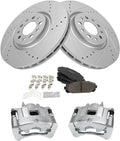 TRQ Performance Brake Pad & Rotor Kit Compatible with 2016-2019 Jeep