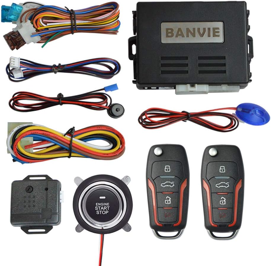 Keyless Entry Security Alarm System with Remote Engine Starter