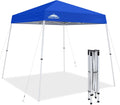 EAGLE PEAK 8x8 Slant Leg Pop-up Canopy Tent - Easy One Person Setup