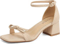 Comfortable Women's Heeled Sandals with Ankle Strap for All-Day Wear