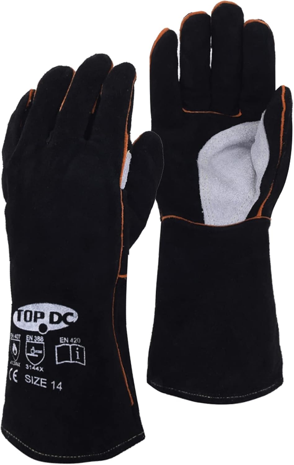 TOPDC 14 Fire-Resistant Welding Gloves