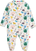 Modal Baby Footie Pajamas for Boys - Silky Soft Magnetic Closures