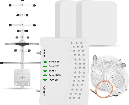 Cell Phone Booster for Home & Muti-Room, Boosts 5G & 4G LTE