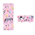 Viscose from Bamboo Baby Swaddle & Headband Set - Luxe Pink Farm