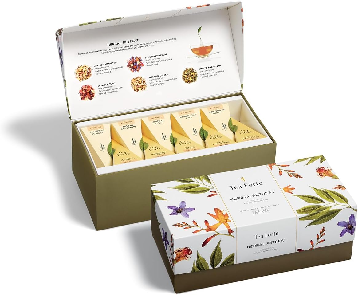 Tea Forte Herbal Retreat Premium Tea Gift Sampler Box Review