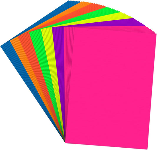 Vibrant Neon Poster Board 22x28 Inches for Creative Projects