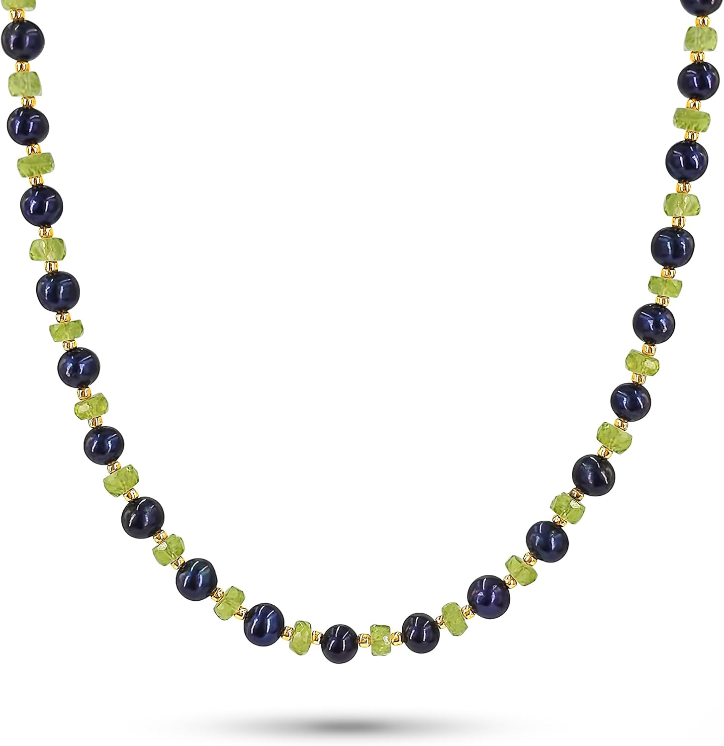 Real Pearls and Stone Strand Choker Necklace for Unique Gifts