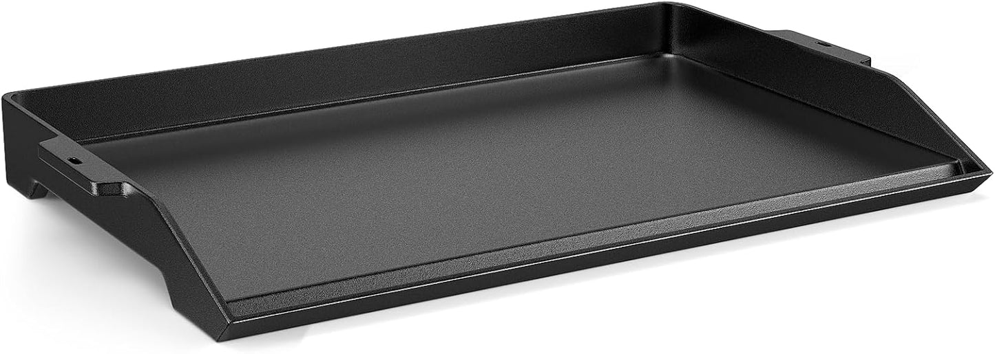 Cast Iron Griddle for Gas Grill with High Sidewalls for Cooking