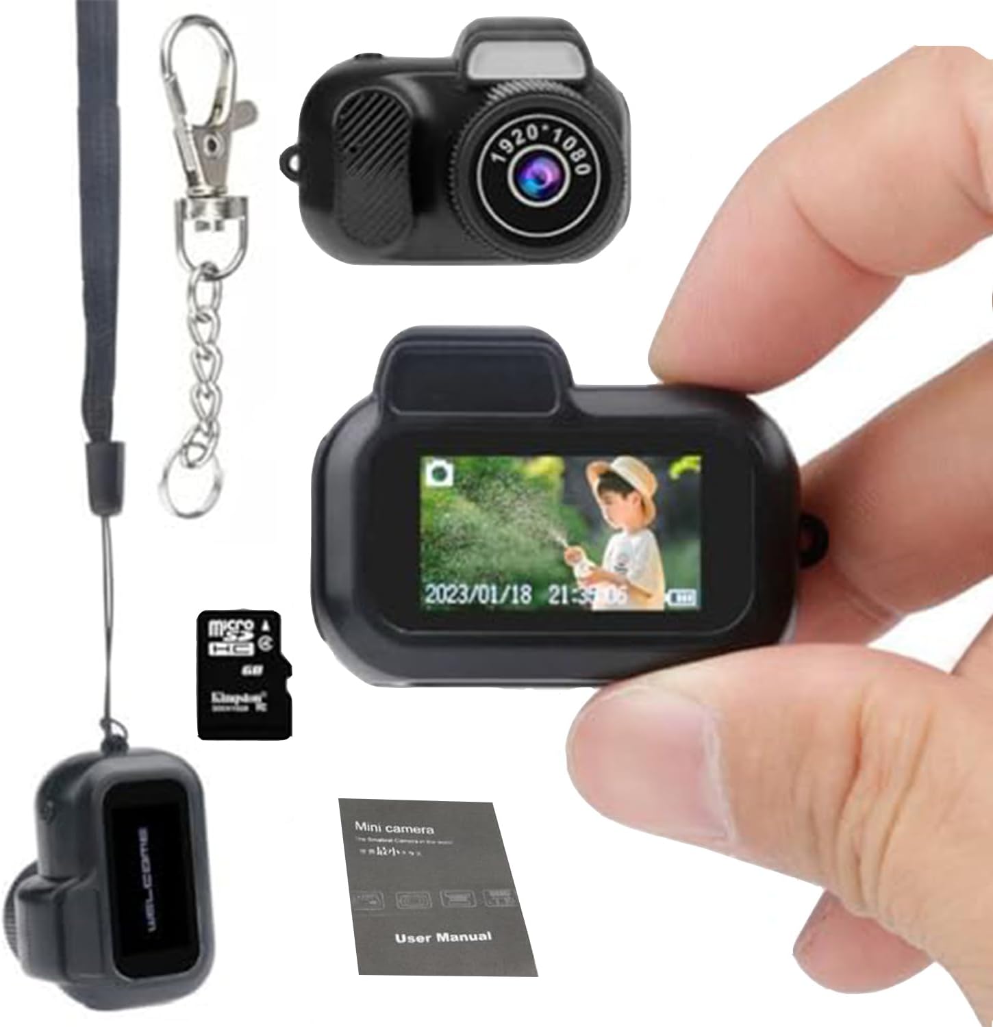 Galatee Keychain Camera: Compact 1080P Mini DV for On-the-Go