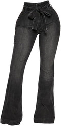 CuteCherry Bell Bottom Jeans for Women Ripped Skinny Bell (Style VXTG)