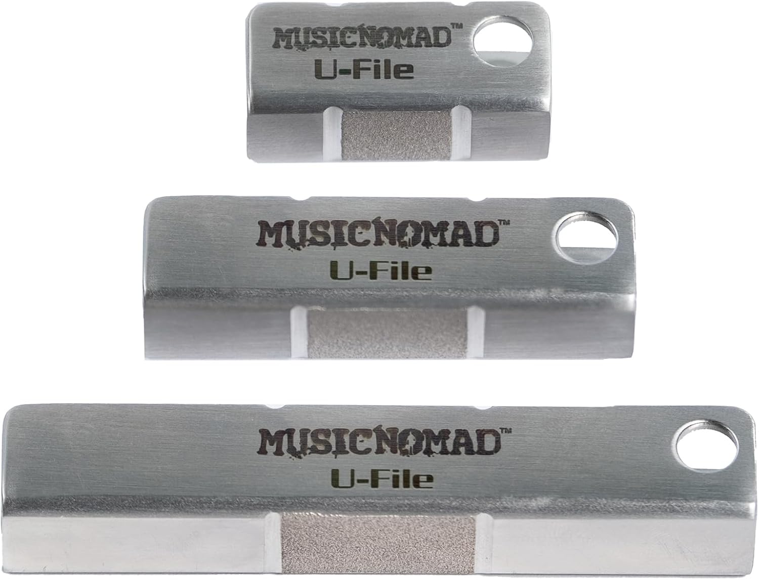 U-File Single Fret Leveler 3-Pack for Guitar and Bass Use