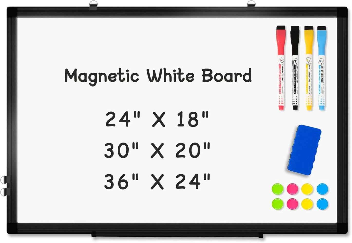 Double-Sided Magnetic Whiteboard for Home, Office, and School