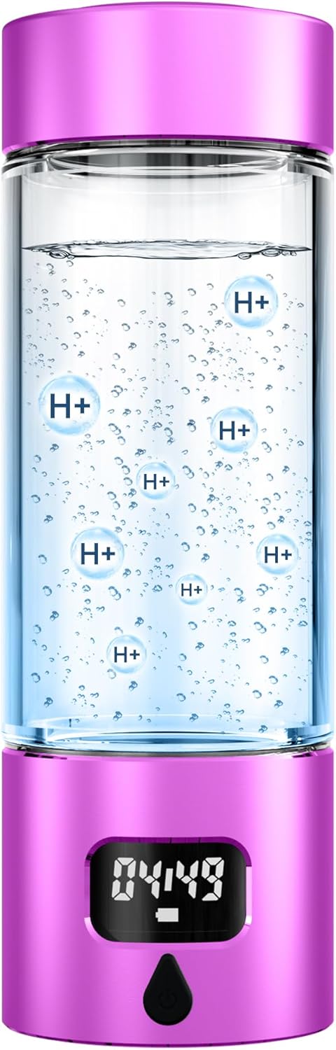 Hydrogen Water Bottle - Portable, Rechargeable, LED Timer