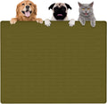 Largest Dog Food Mat 39.5x29.5 in - Waterproof Silicone Feeding Mat