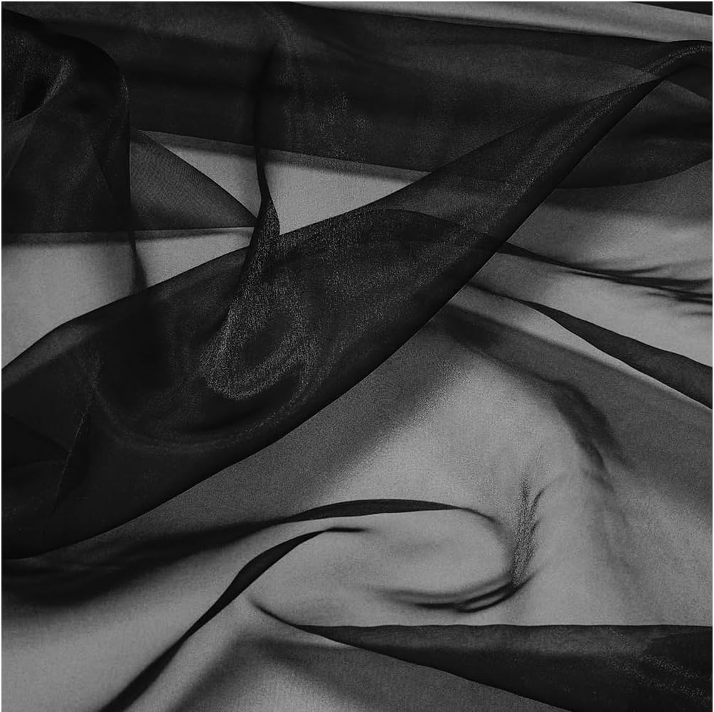 MDS Pack of 40 Yard Sheer Organza Fabric for Elegant Events