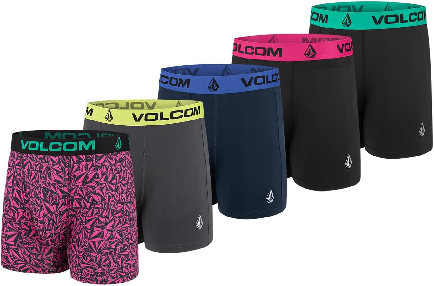 Volcom Mens Boxer Briefs 5 Pack for Ultimate Comfort and Fit
