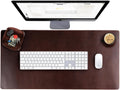 Leather Desk Pad Real Leather Desk Mat Set 31x15 - Engineered Luxury