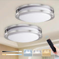 Kalium LED Ceiling Light with Remote 2 Pack 13 in Flush Mount