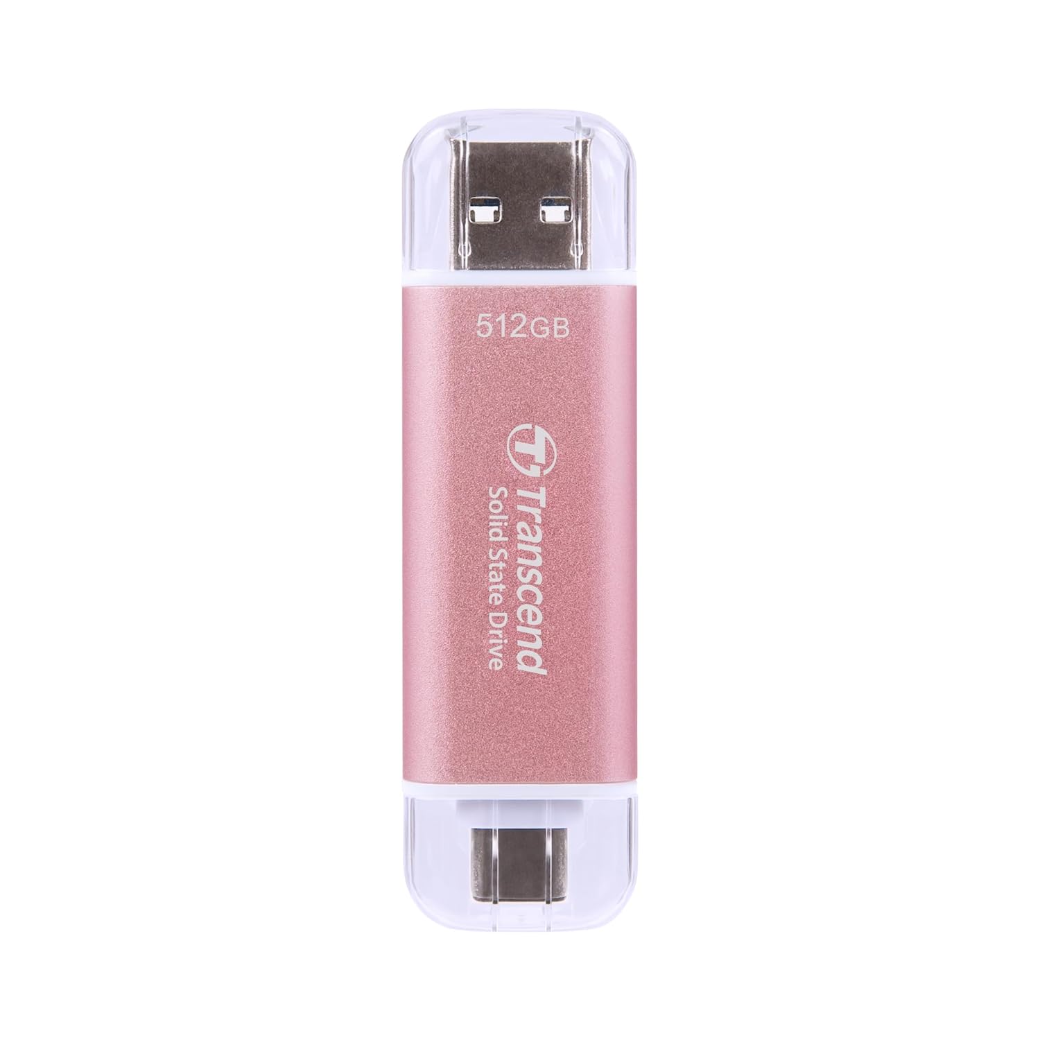 Transcend 512GB External SSD: Fast Dual USB Flash Drive