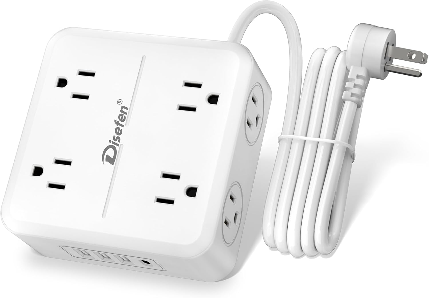 Compact 8-Outlet USB Charging Station