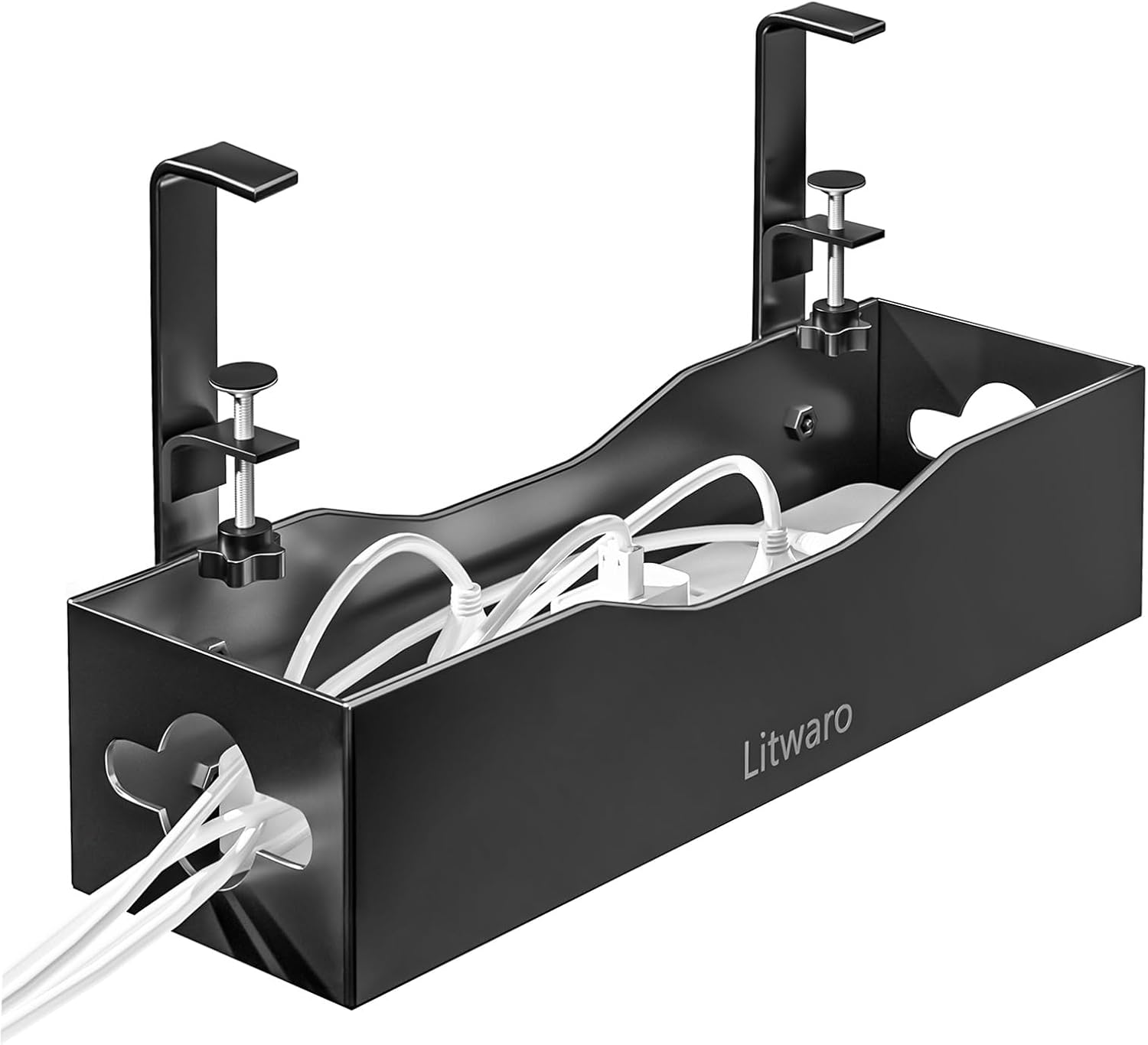 Litwaro Under Desk Cable Organizer Tray
