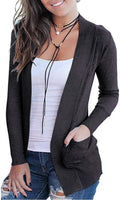 Stylish Women's Long Sleeve Casual Cardigan Sweater by VOIANLIMO