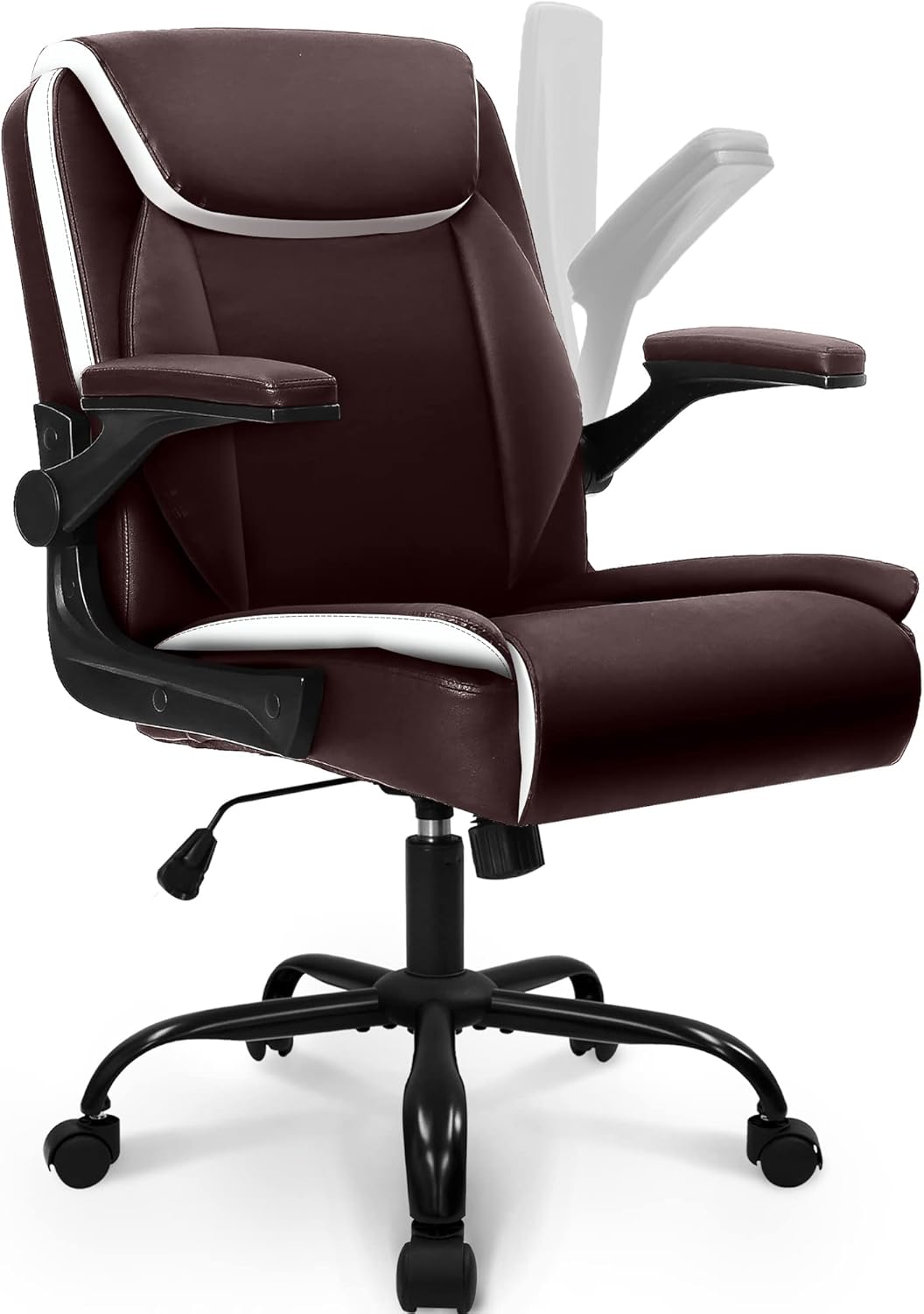 Comfortable Mid-Back Office Chair - NEO CHAIR Brown