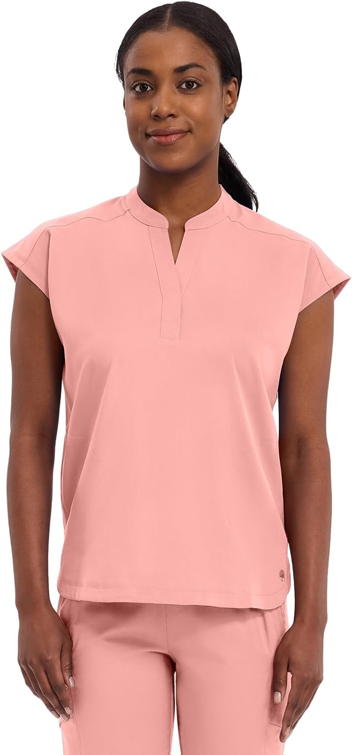 Healing Hands Women's Relaxed Fit Journey Scrub Top with Pockets