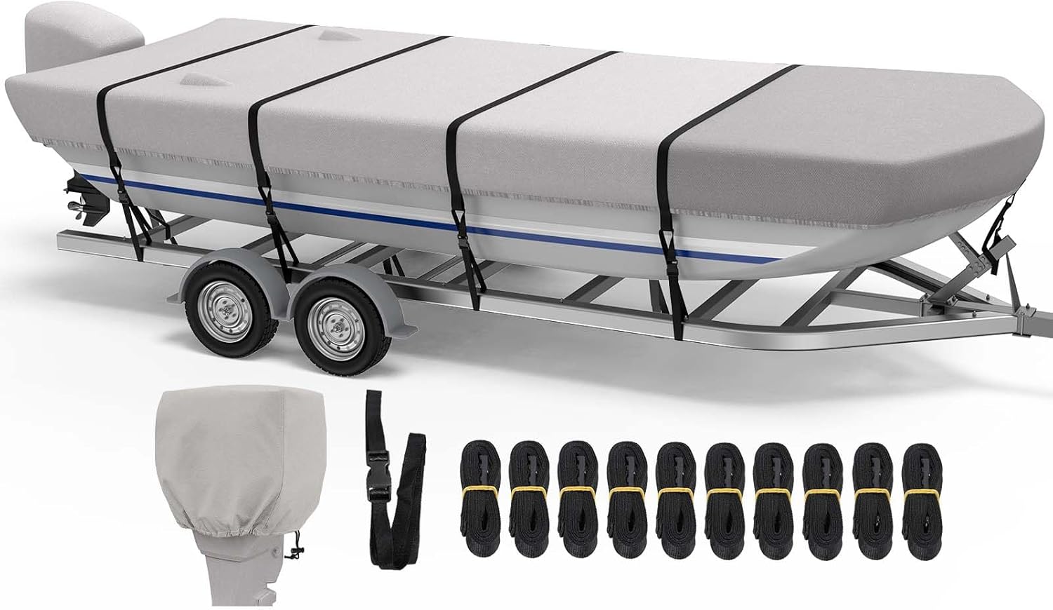 RVMasking Jon Boat Cover - Heavy Duty Waterproof Protection