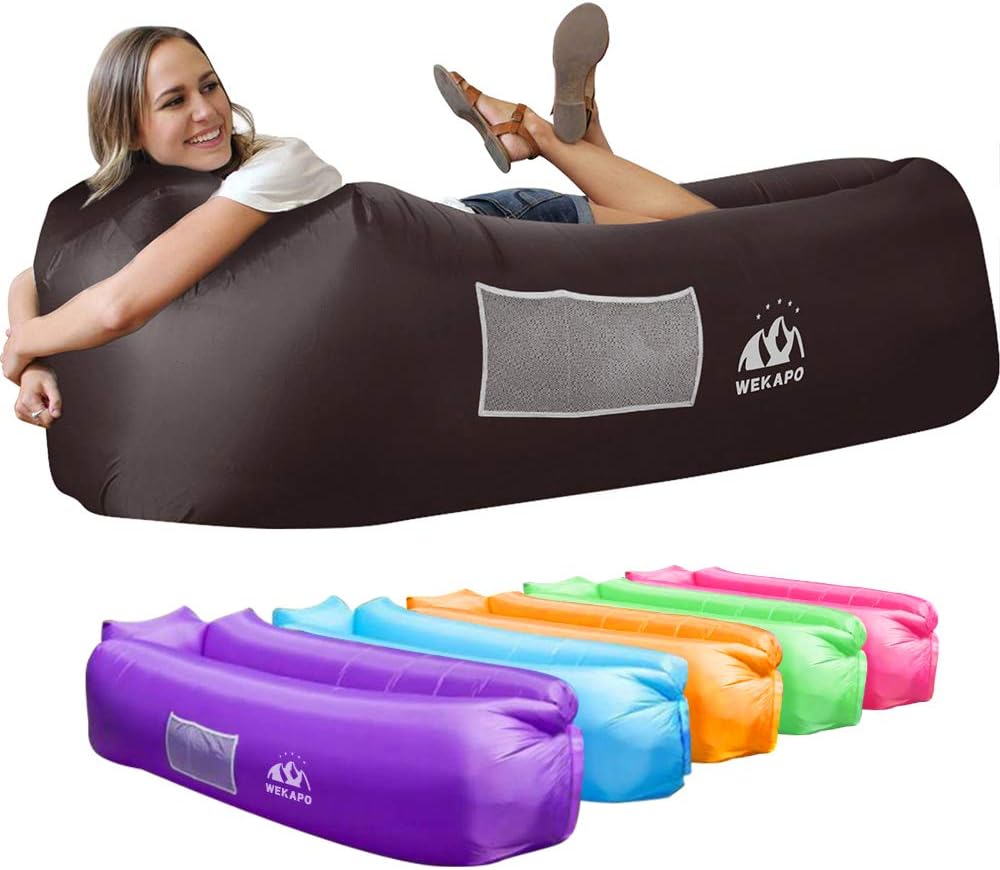 WEKAPO Inflatable Lounger Air Sofa for Beach and Camping Fun