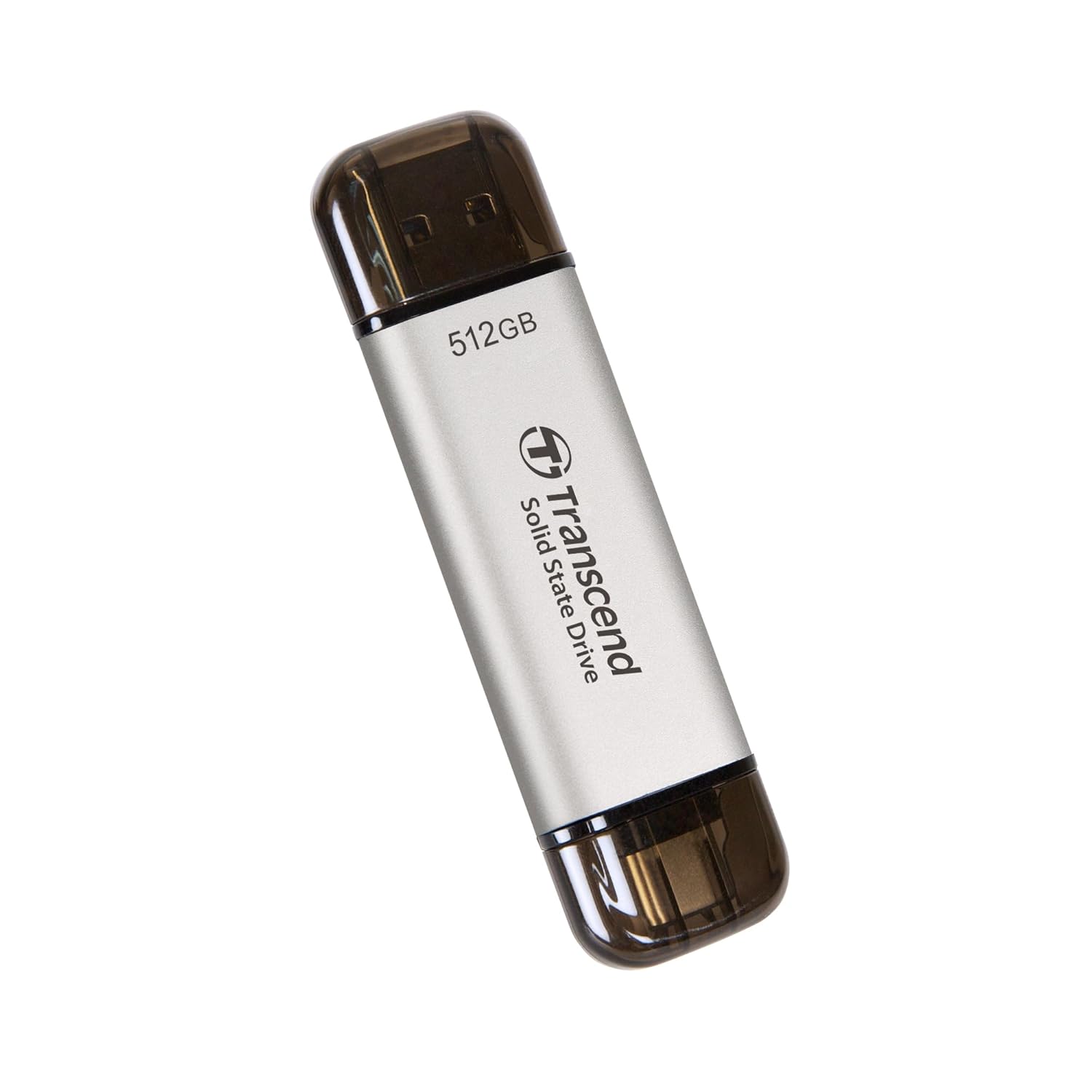 Transcend 512GB External SSD: Fast Dual USB 3.2 Flash Drive