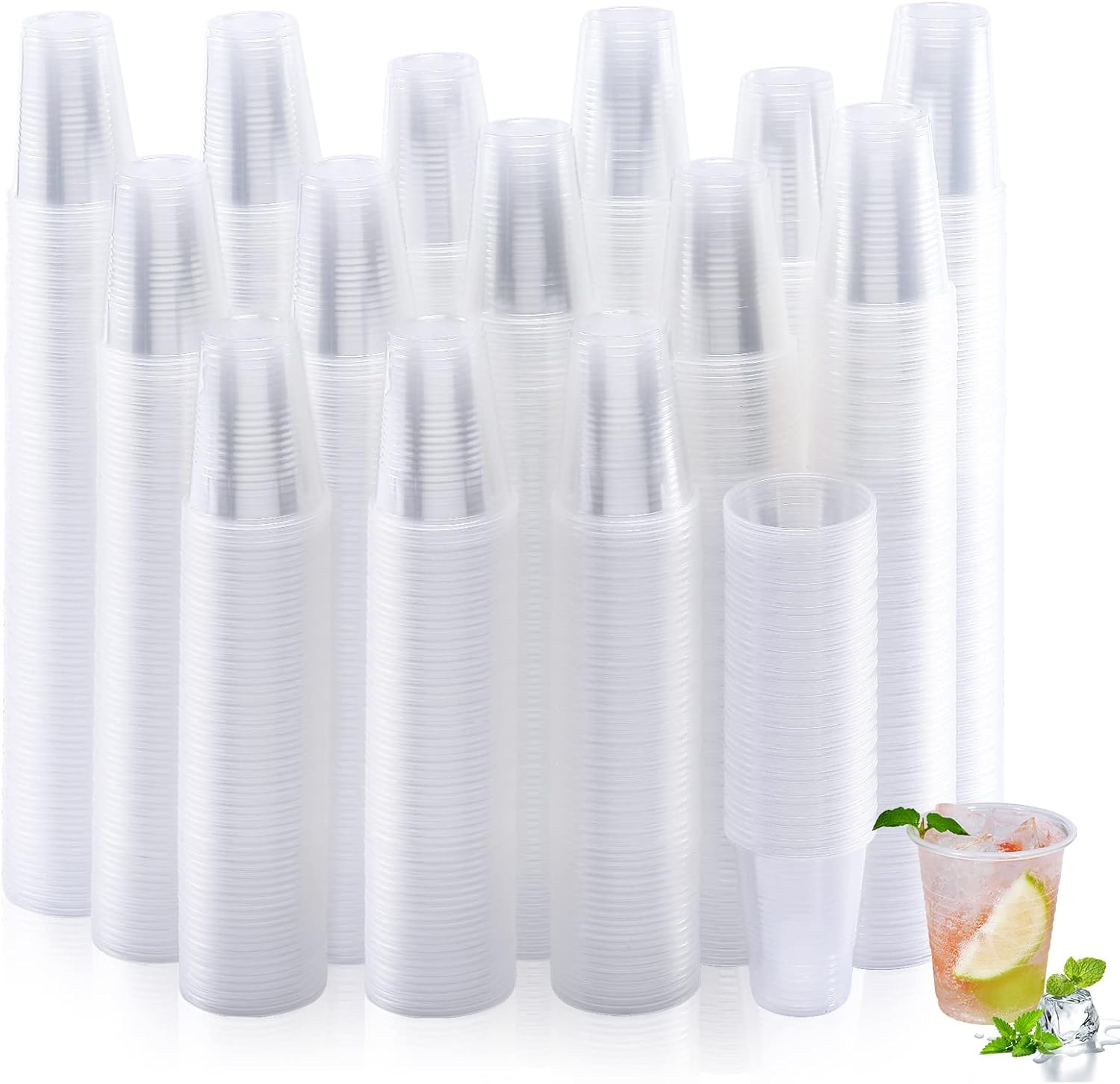 1000 Pack 7 oz Disposable Plastic Cups for All Occasions