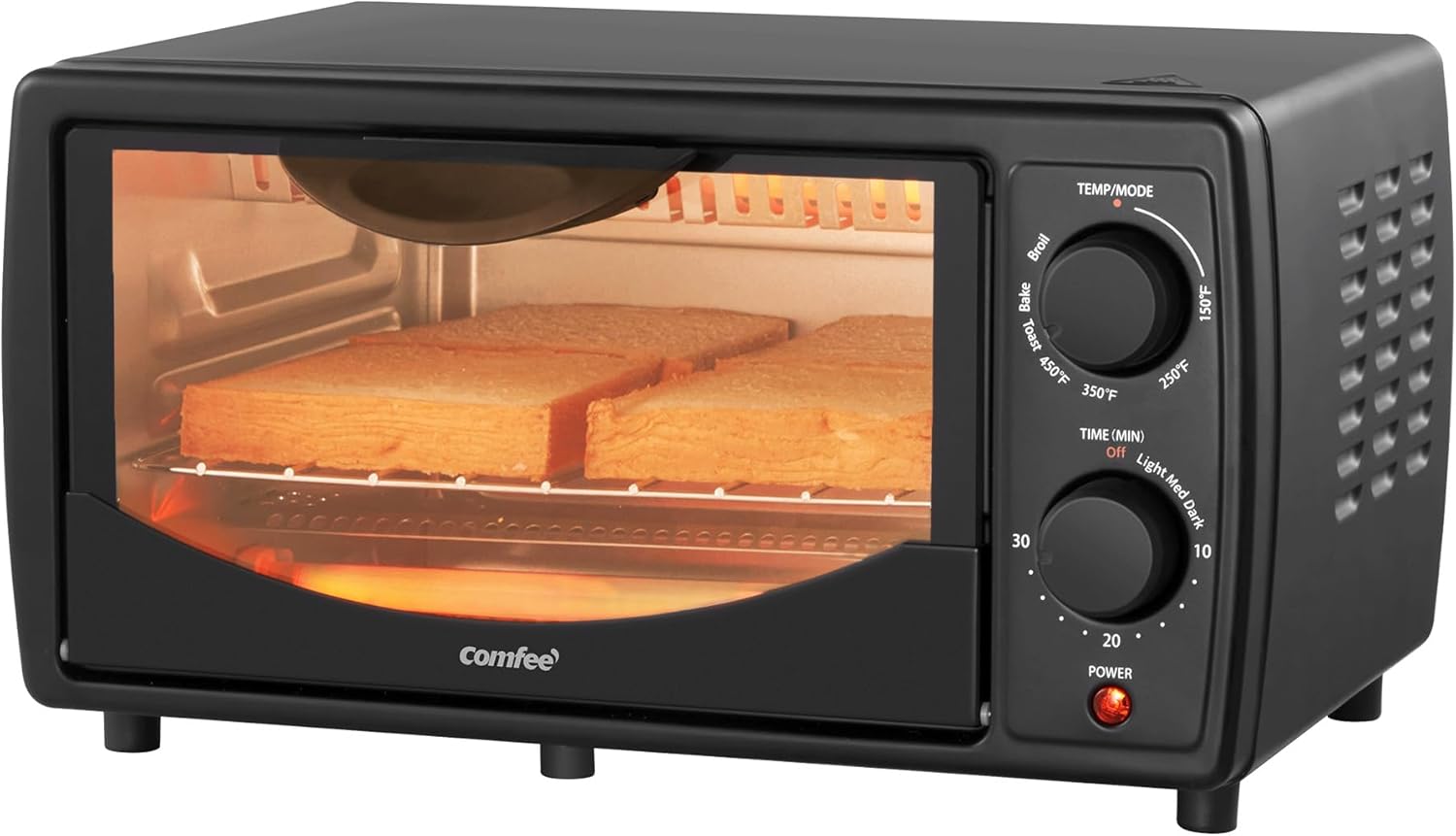 COMFEE' Toaster Oven Countertop for Baking, Broiling, Toasting