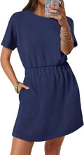 ANRABESS Womens Summer Casual Short Sleeve T Shirt Dress - Easy
