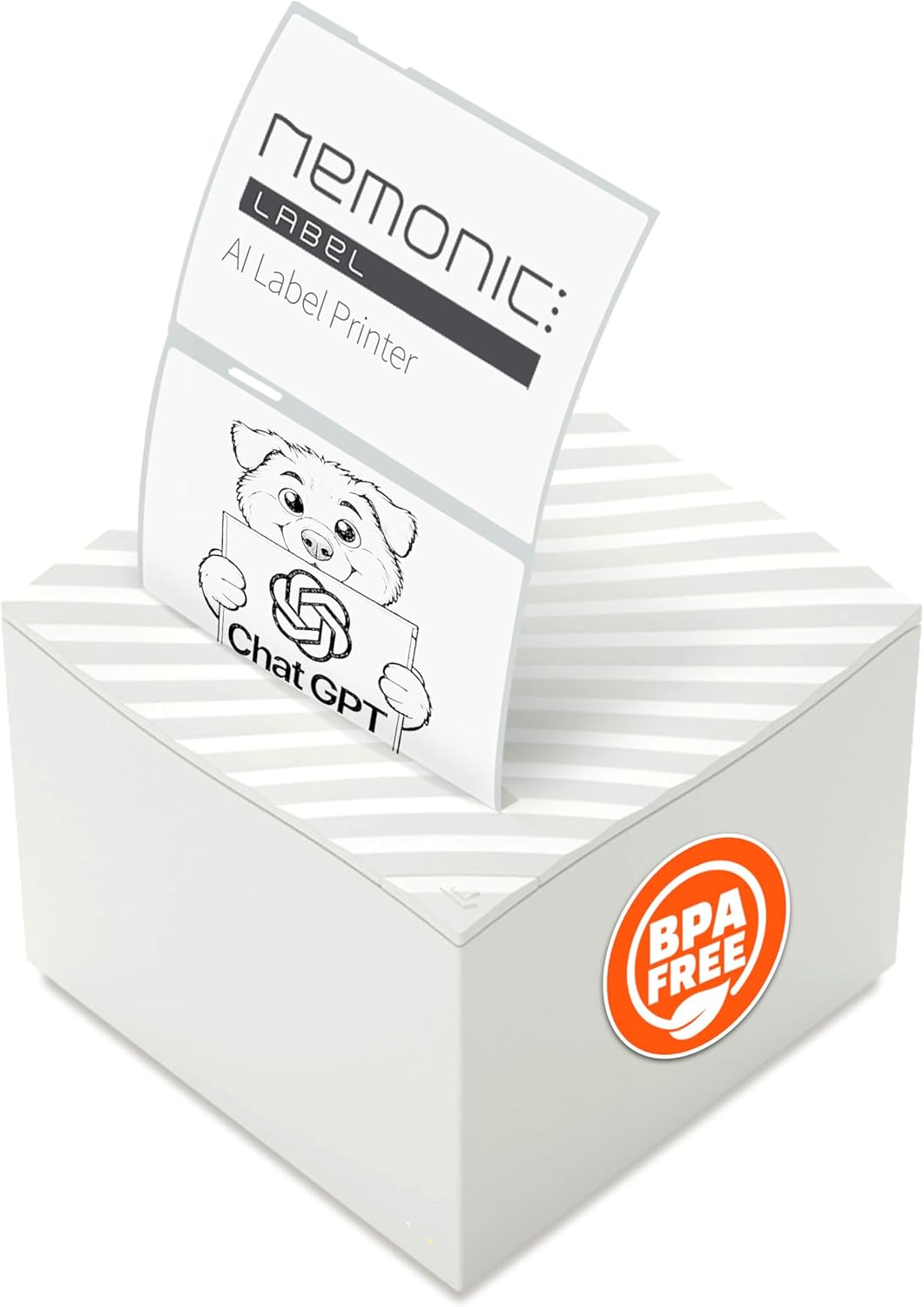 Nemonic AI Label Printer - Efficient Inkless Bluetooth Solution