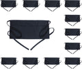 Black Waist Apron with 3 Pockets - Short Server Apron for Waitstaff