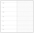 Travelers Notebook Inserts Weekly Refills for Standard Size - Set of 3