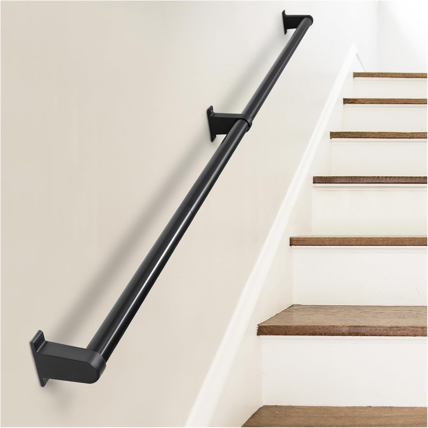 Industrial Stair Railing Metal Hand Rails for Indoor & Outdoor Steps