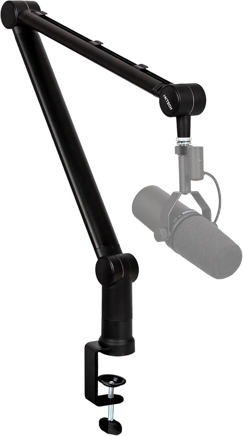 IXTECH Boom Arm - Adjustable 360 Rotatable Microphone Stand