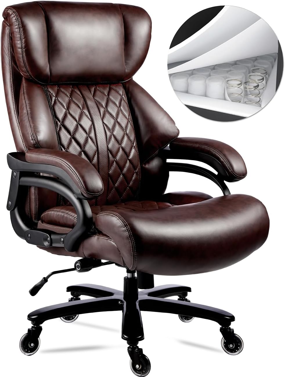 400lbs Big and Tall Office Chair for Heavy People Comfort