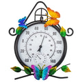 Large Outdoor Thermometer House-Shape Wall-Mounted Thermometer - Easy