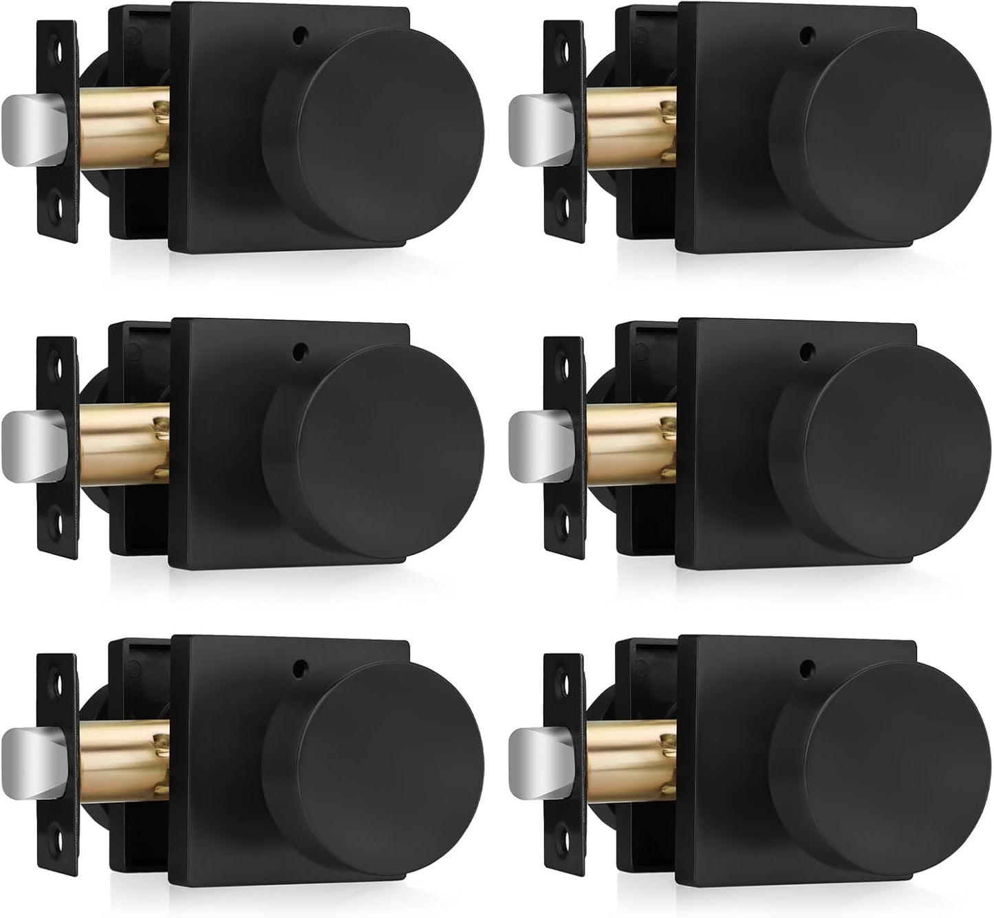 Haidms Matte Black Door Knobs for Interior Privacy and Style