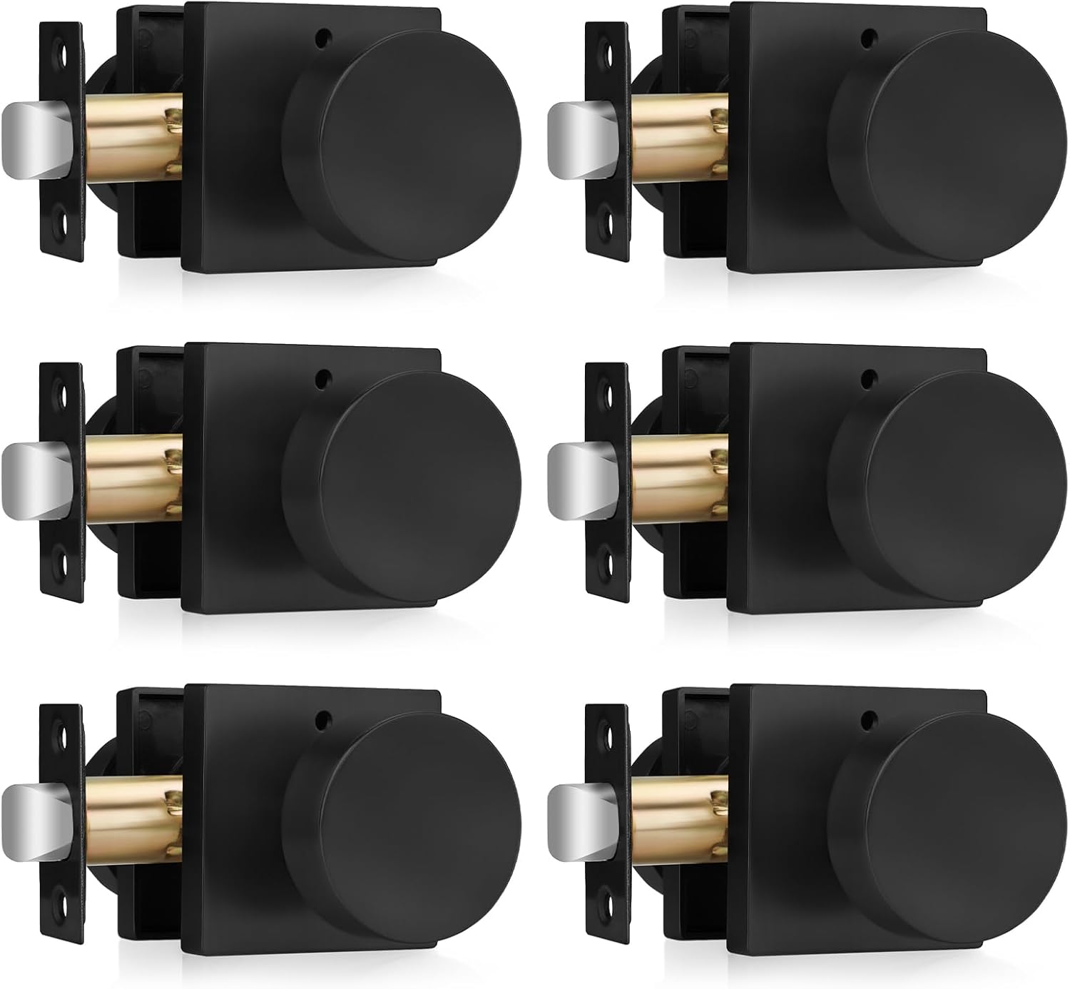 Haidms Matte Black Door Knobs for Interior Privacy and Style