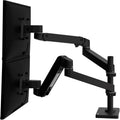 Ergotron LX Pro Premium Vertical Stacking Dual Monitor Arm - Space