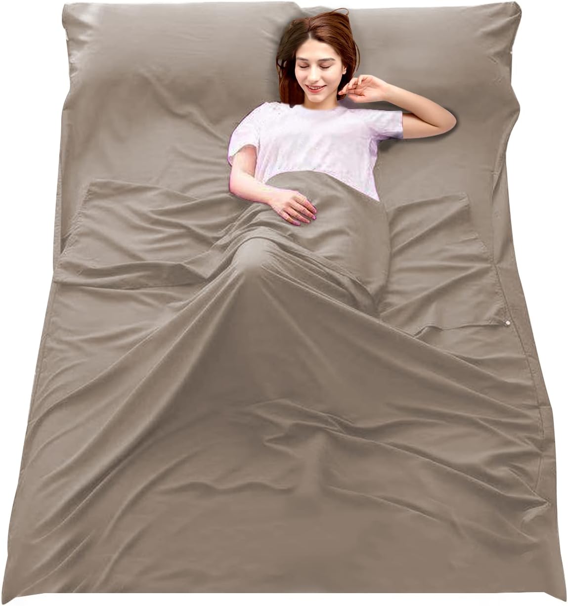 Lightweight Camping Sleeping Bag Liner for Travel and Home Use